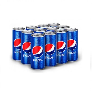 Pepsi Can Pack of 250 ml (Pack of 12)
